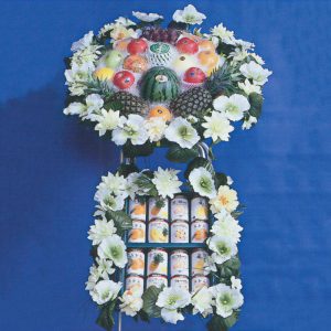 フルーツ花輪2段